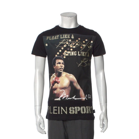 Philipp Plein Sport‎ Muhammad Ali T-shirt Size Small float like a butterfly bee - Picture 1 of 8